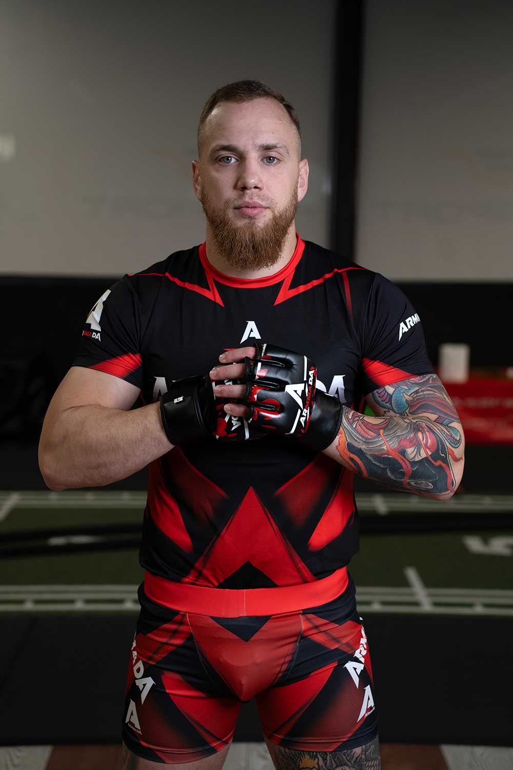 Armmada MMA Šorc, Uski - Crveni - Slika 4