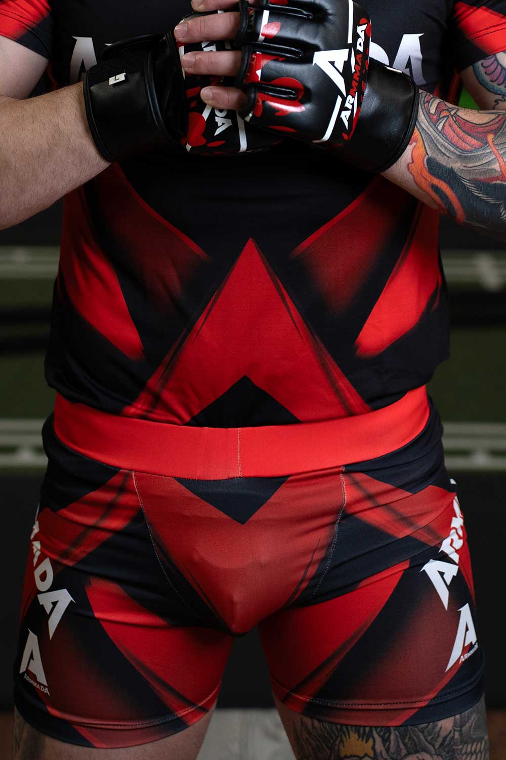 Armmada MMA Šorc, Uski - Crveni - Slika 3